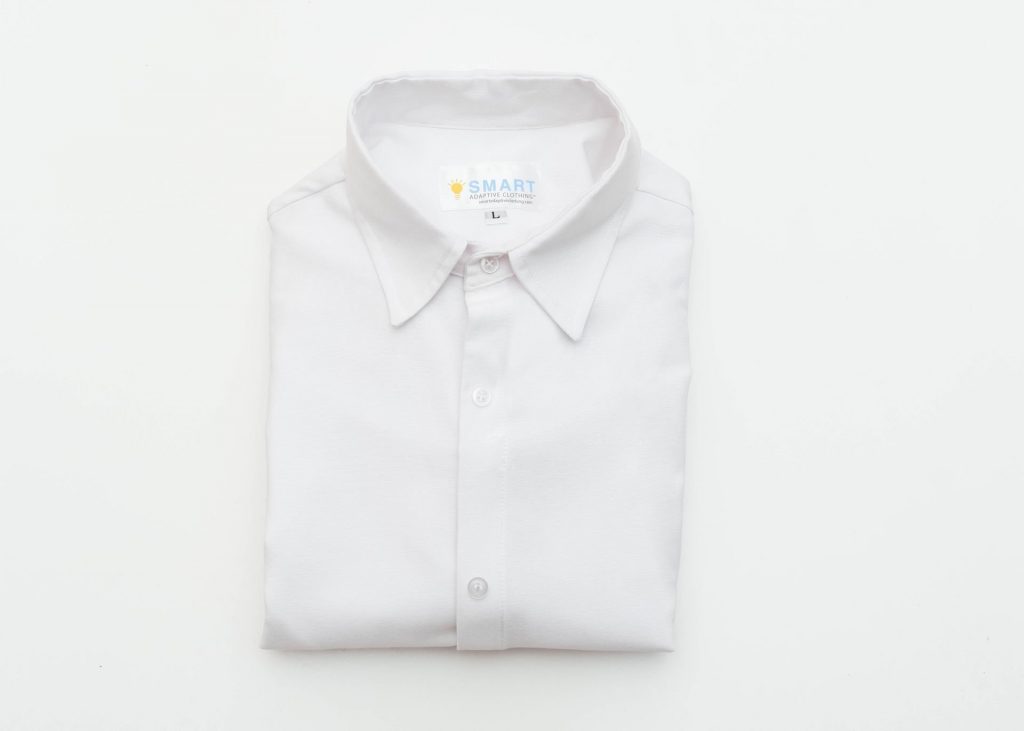 The Bo Men's White Oxford Long Sleeve Shirt - Smart Adaptive Clothing